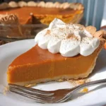 Perfect Sweet Potato Pie Slice with Golden Crust
