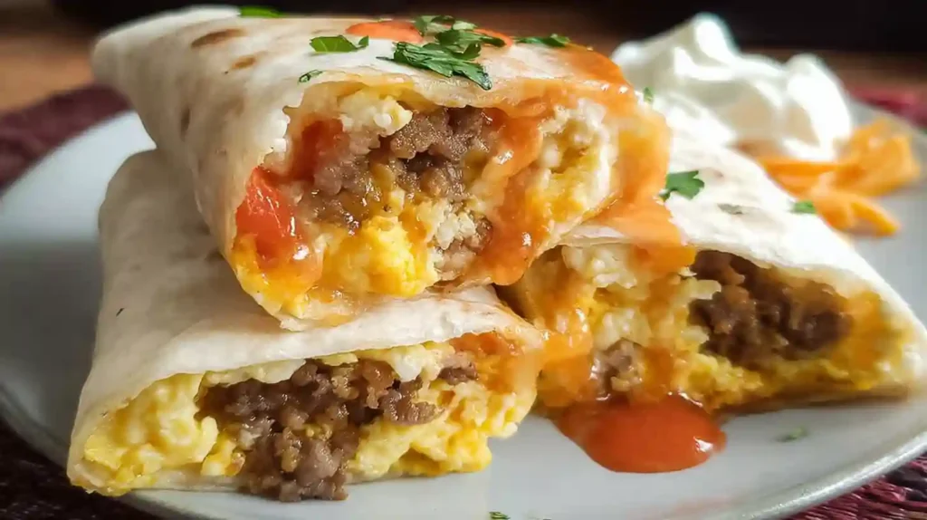 Freezer Breakfast Burritos Recipe