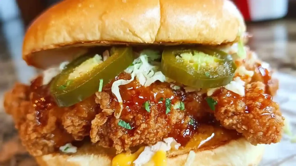 Jalapeño Honey Drenched Crispy Fried Chicken Sandwich Bliss Recipe