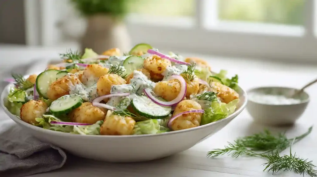 Knuspriger Gnocchi-Salat mit Joghurt-Dressing Recipe