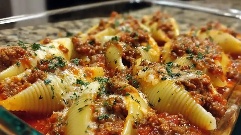 Best Stuffed Shells with Ground Beef Easy