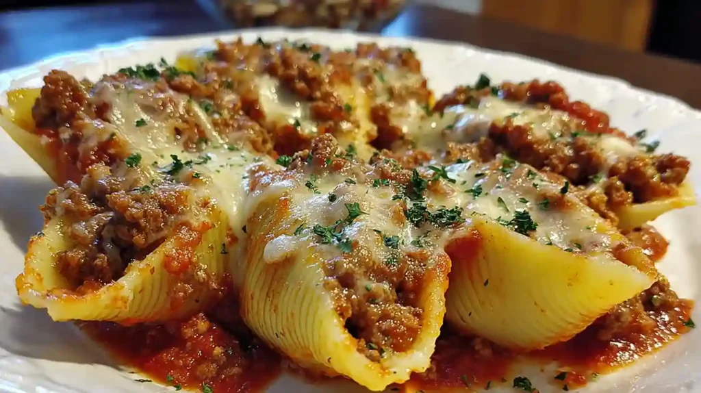 Easy Stuffed Shells with Ground Beef Recipe Delicious