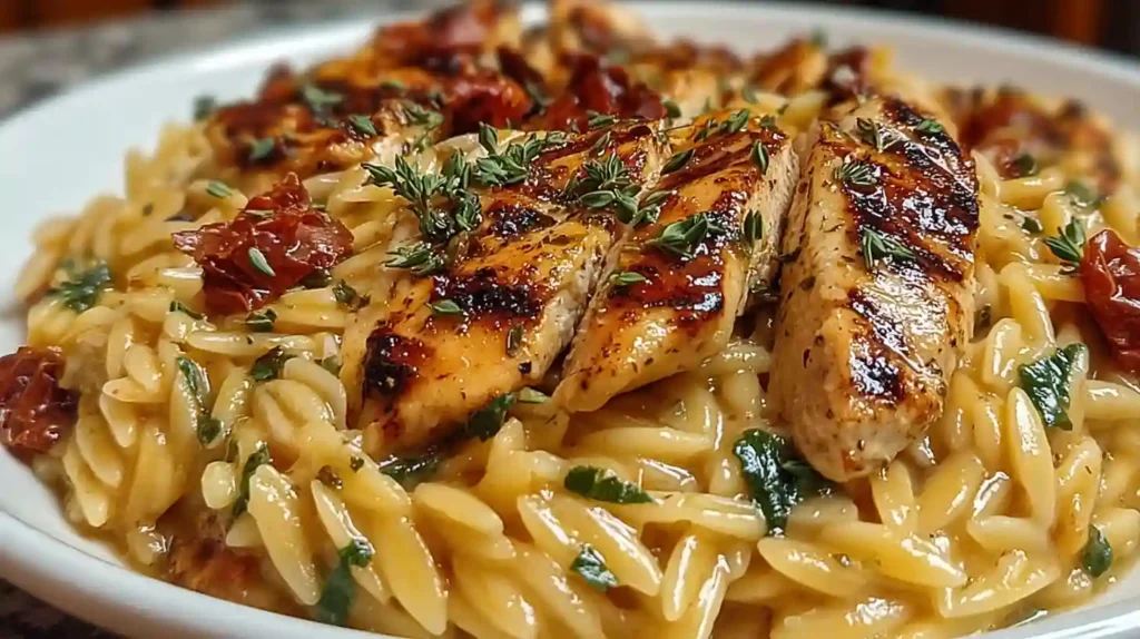Best Sun Dried Tomato Chicken Orzo Recipe