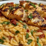 Easy Sun Dried Tomato Chicken Orzo Recipe