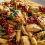 Easy Sun Dried Tomato Pasta with Chicken Recipe