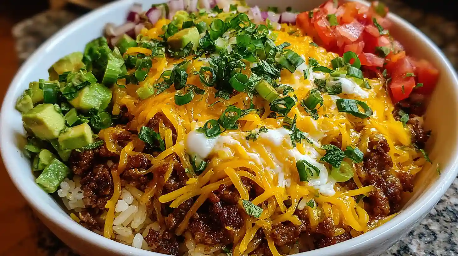 Easy Taco Rice Bowl Recipe