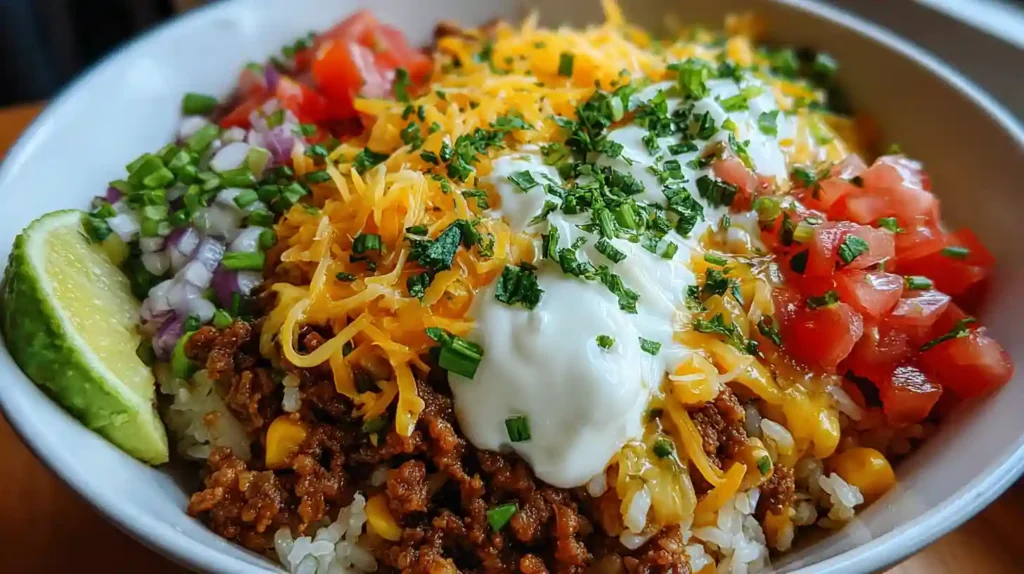 Taco Rice Bowl Recipe