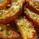 Baked Garlic Parmesan Potato Wedges