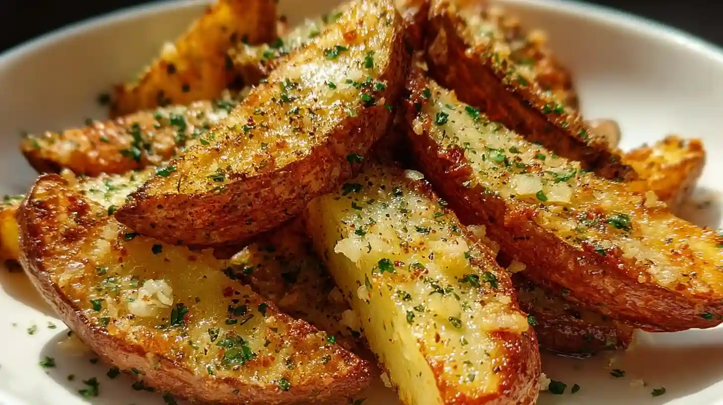 Baked Garlic Parmesan Potato Wedges