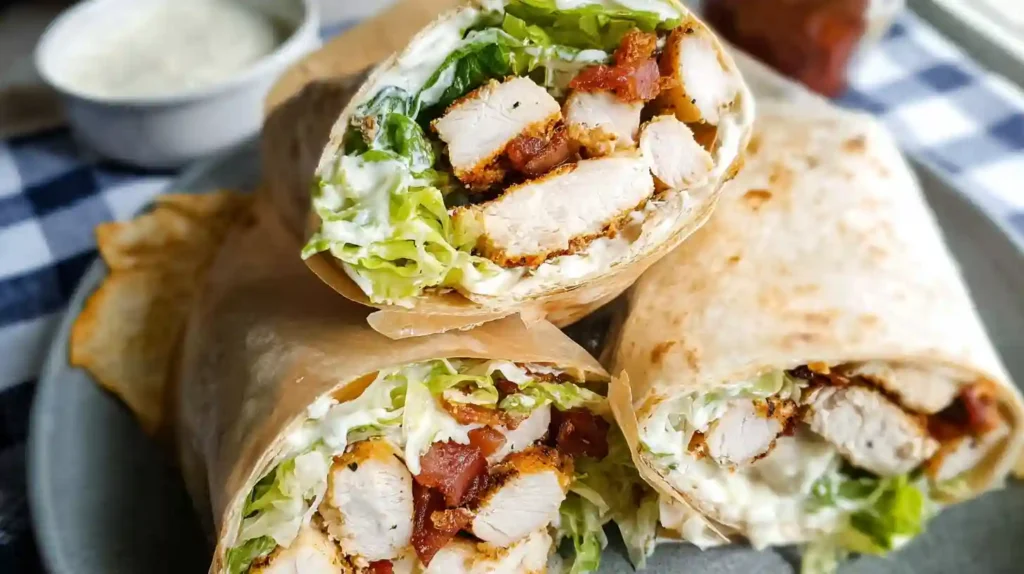 Easy Chicken Caesar Wrap Recipe