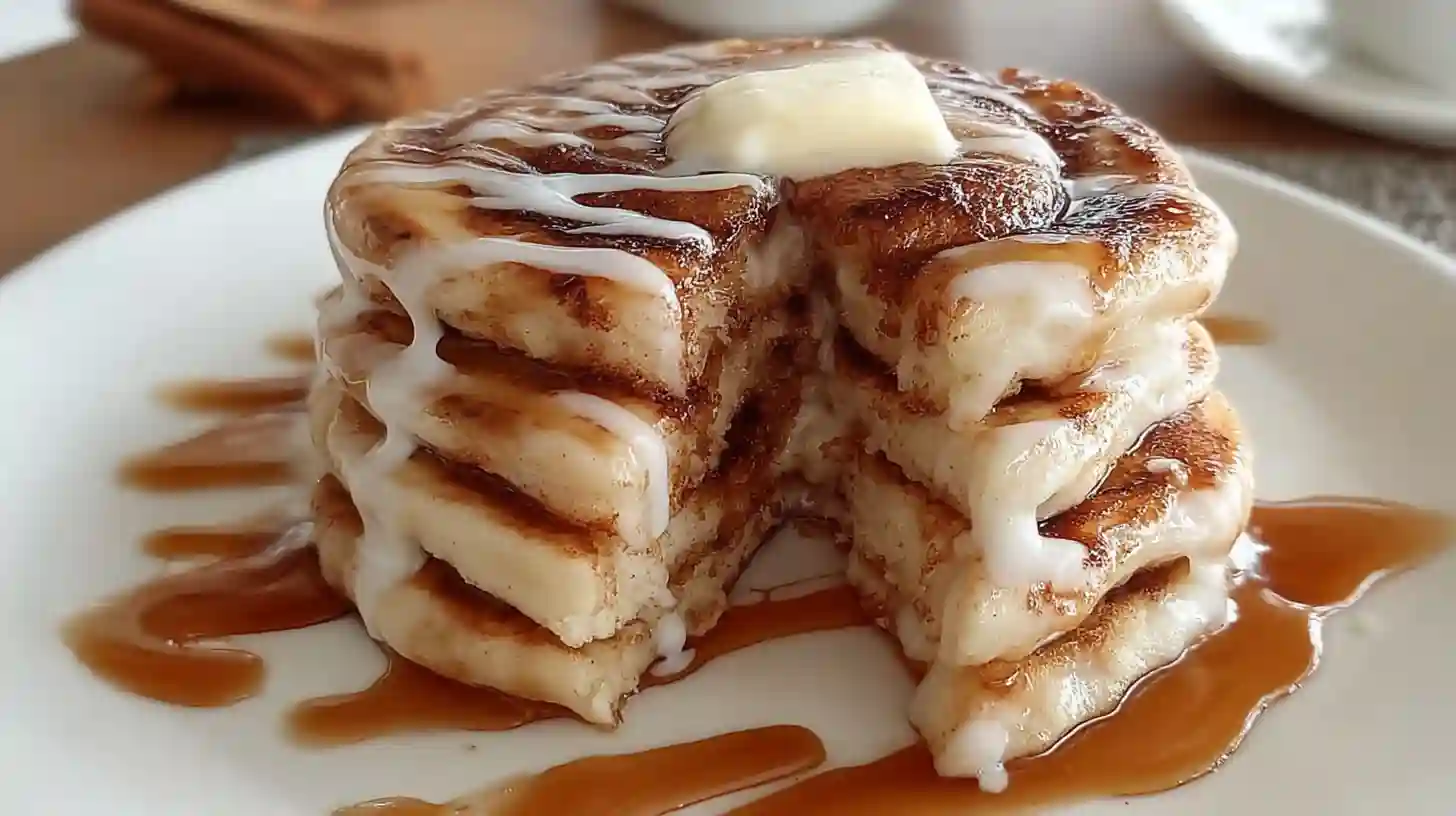 Cinnamon Roll Pancakes Recipe