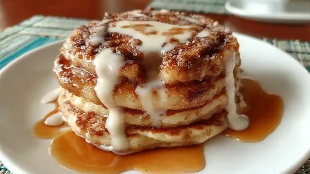 Cinnamon Roll Pancakes Recipe