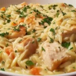 Creamy Chicken Pot Pie Orzo Recipe