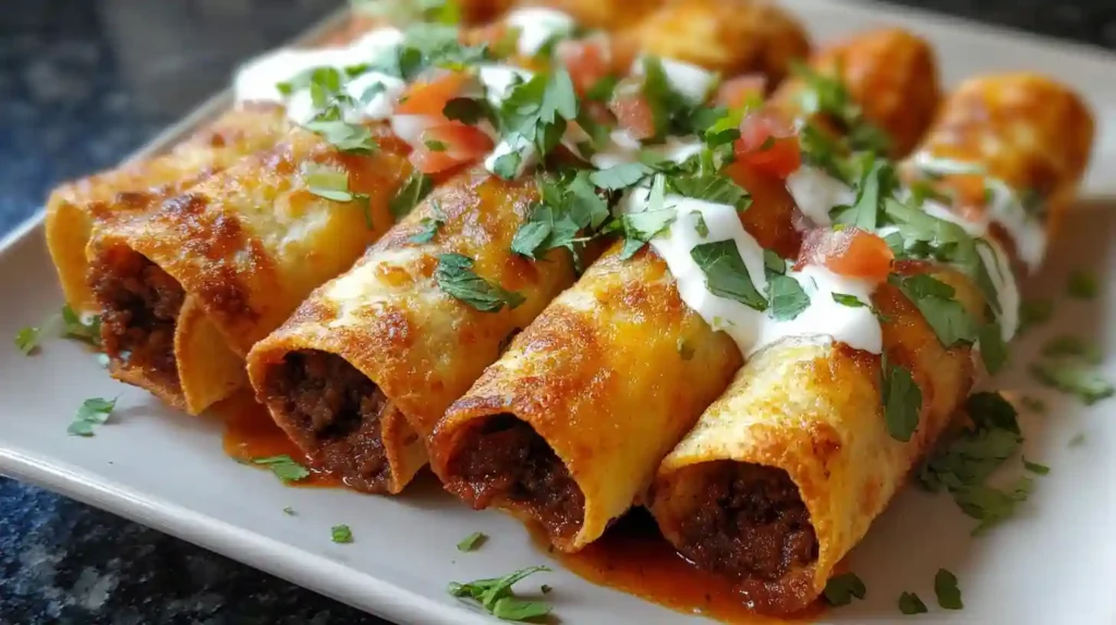 Crispy Beef Taquitos Recipe