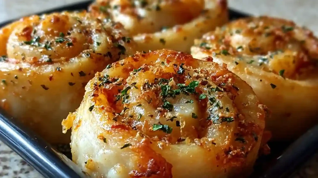 Garlic Parmesan Pizza Rolls Recipe