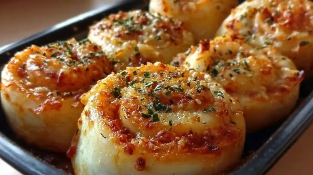 Garlic Parmesan Pizza Rolls Recipe