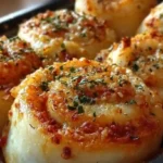 Garlic Parmesan Pizza Rolls Recipe
