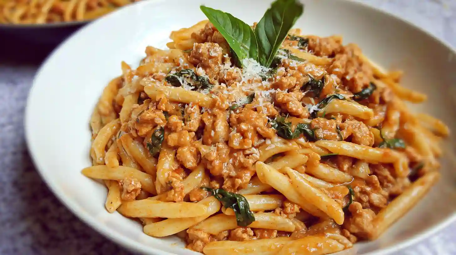 Ground Chicken with Pasta Recipe