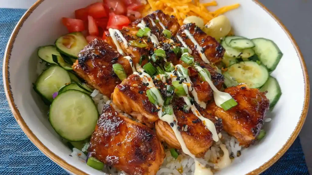 Salmon Bowls Air Fryer Recipe