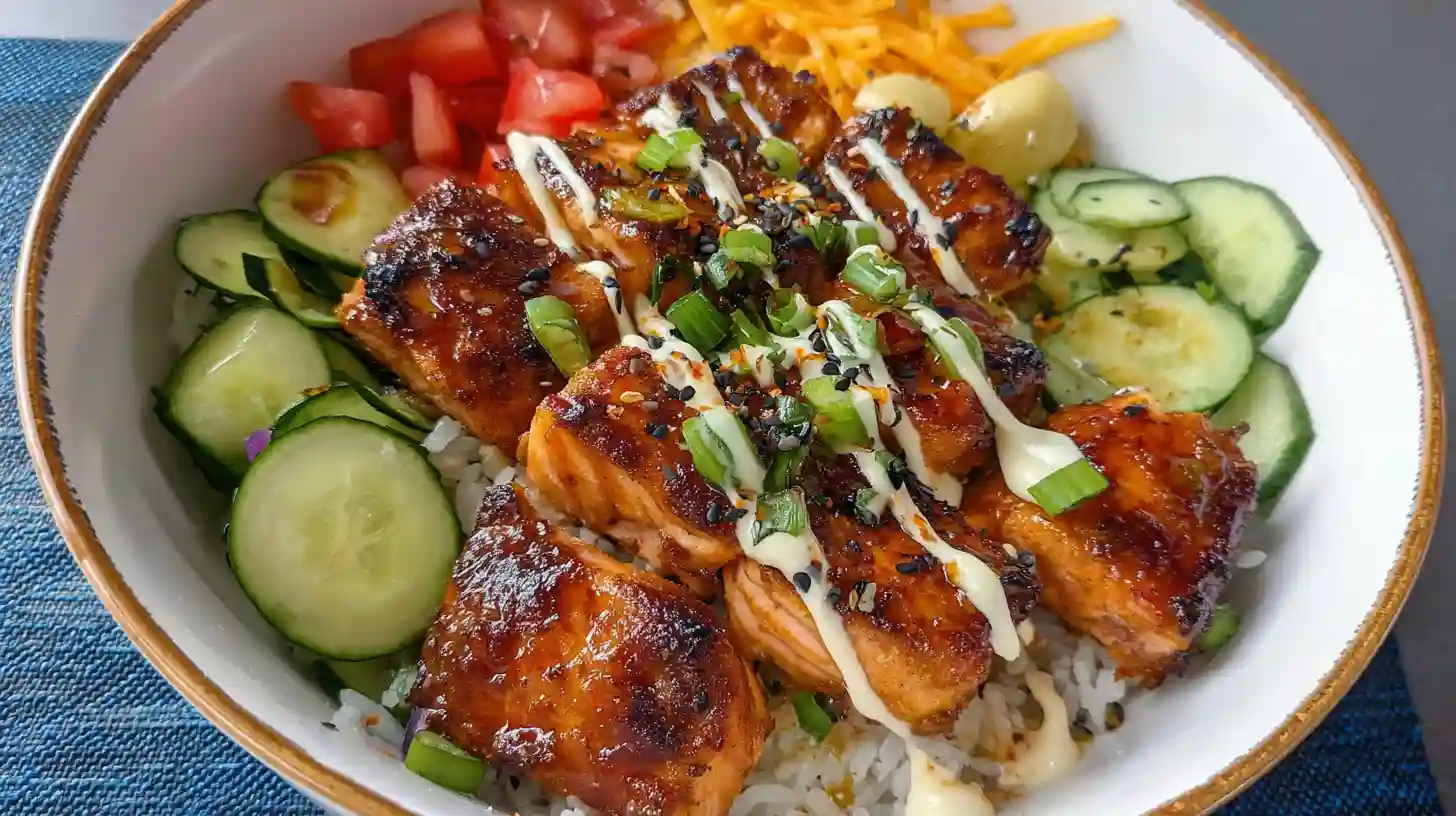 Salmon Bowls Air Fryer Recipe