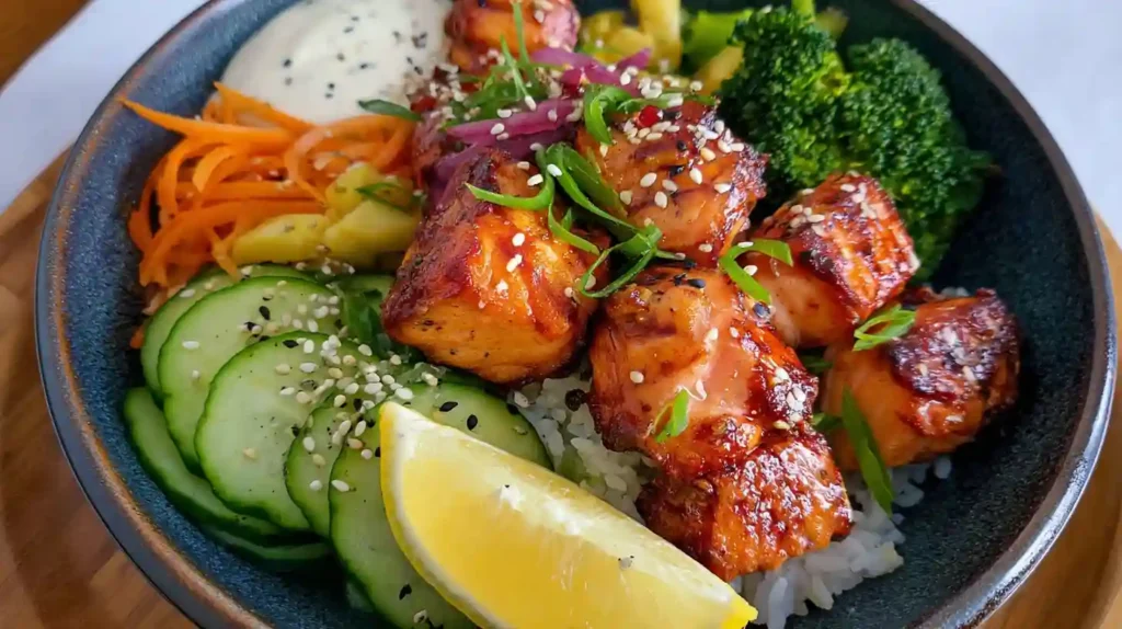Salmon Bowls Air Fryer Recipe