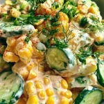 Street Corn Creamy Cucumber Salad Recipe