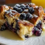 Blueberry Lemon French Toast Casserole Overnight Recipe