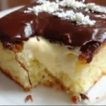 Boston Cream Poke Cake