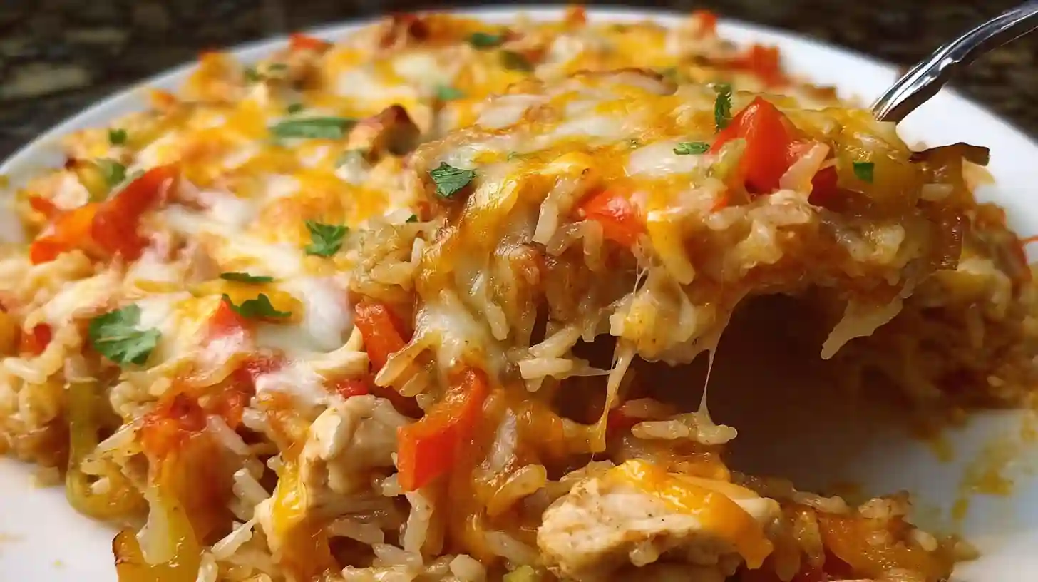 Chicken Fajita Rice Casserole Recipe