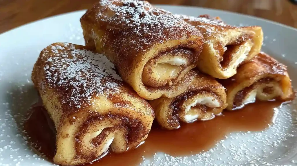 Cinnamon Roll French Toast Roll-Ups