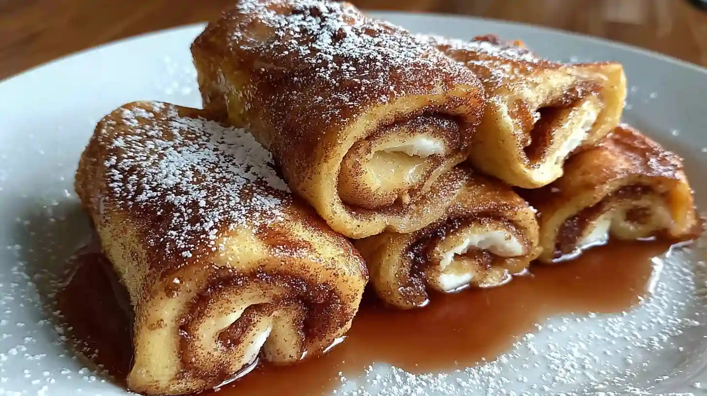 Cinnamon Roll French Toast Roll-Ups