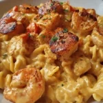 Creamy Cajun Shrimp and Chicken Pasta