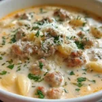 Creamy Parmesan Italian Sausage Soup