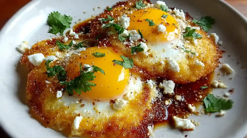 Crispy Feta Fried Eggs