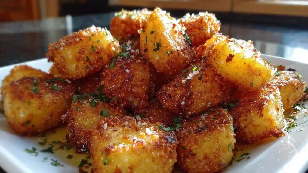 Crispy Parmesan Crusted Potatoes