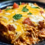 Crockpot Chicken Enchilada Casserole