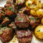 Garlic Steak Bites and Potatoes Recipe