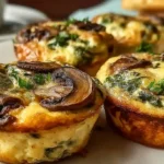 Mouthwatering Spinach and Mushroom Quiche Muffins