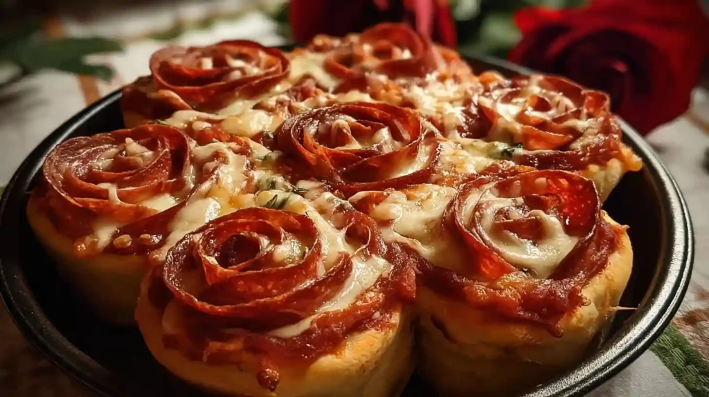 Pizza Roses for Valentine’s Day