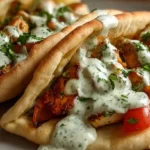 Sheet Pan Chicken Pitas with Herby Ranch Recipe