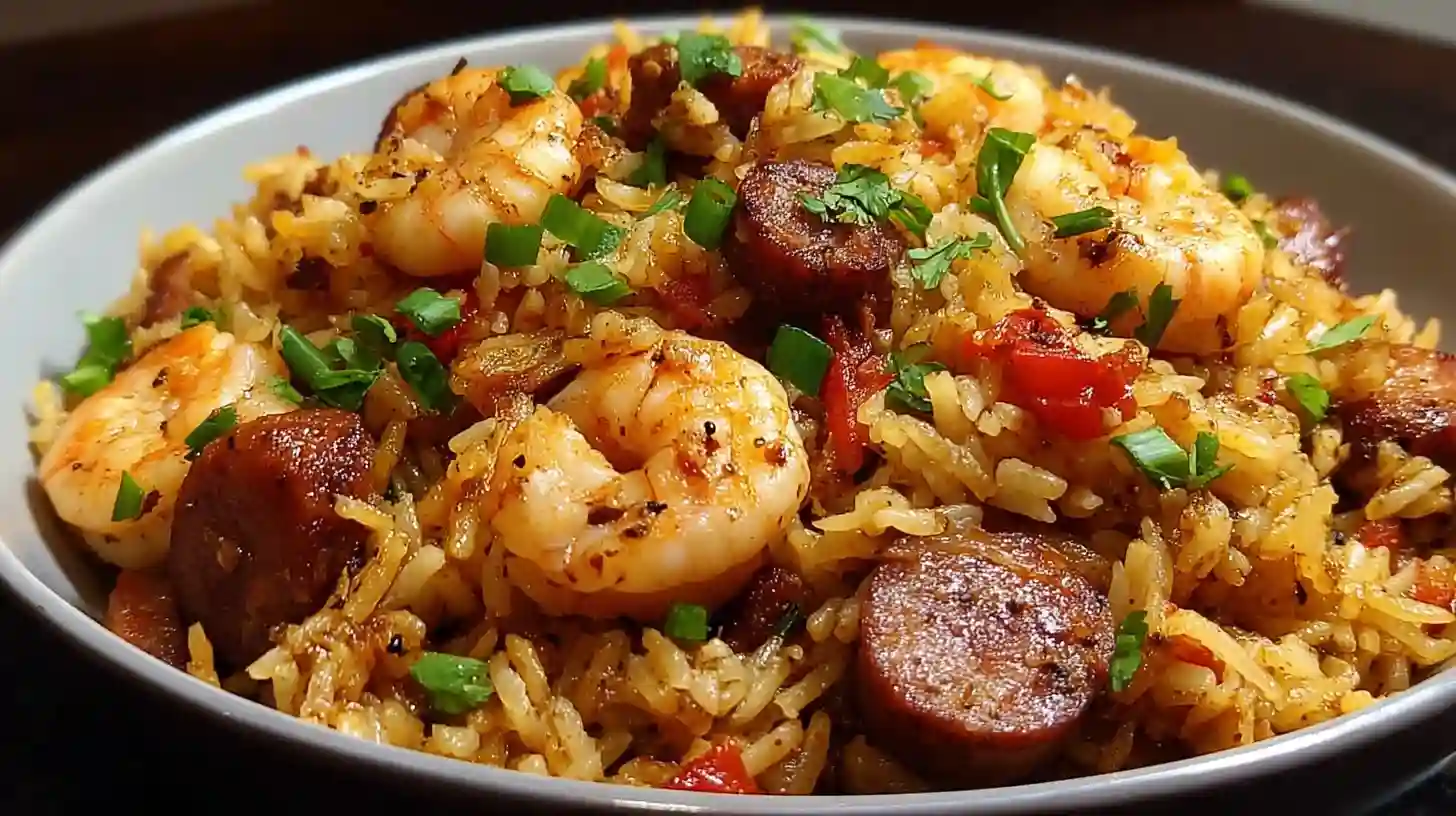 Shrimp Sausage Dirty Rice Recipe