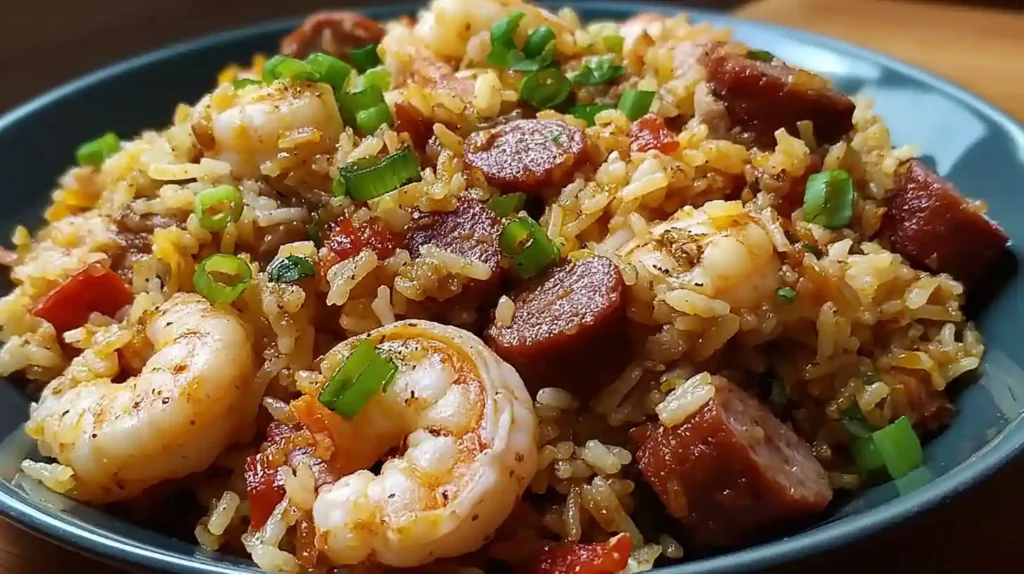 Shrimp Sausage Dirty Rice Recipe