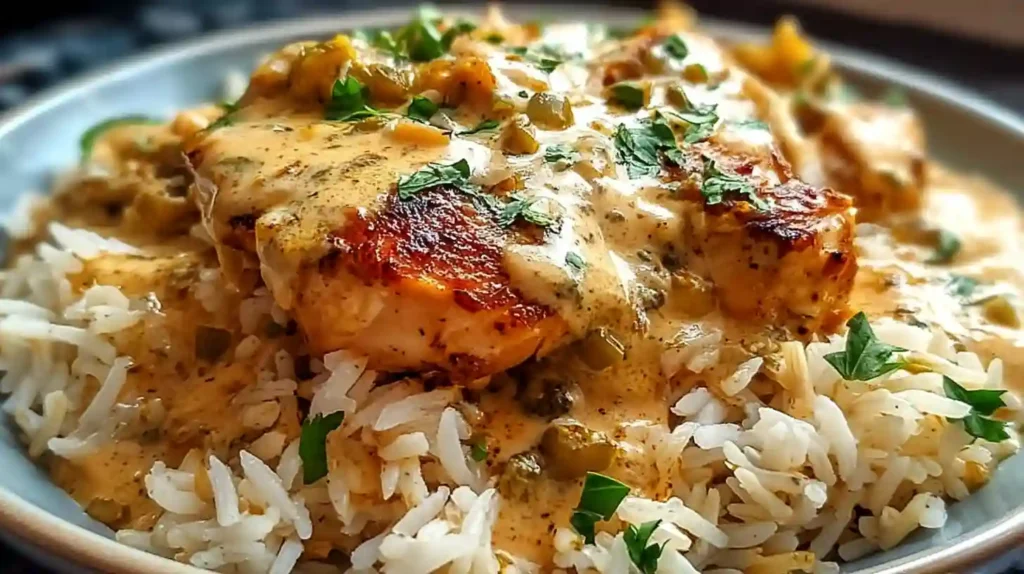 Smothered Chicken and Rice Recipe
