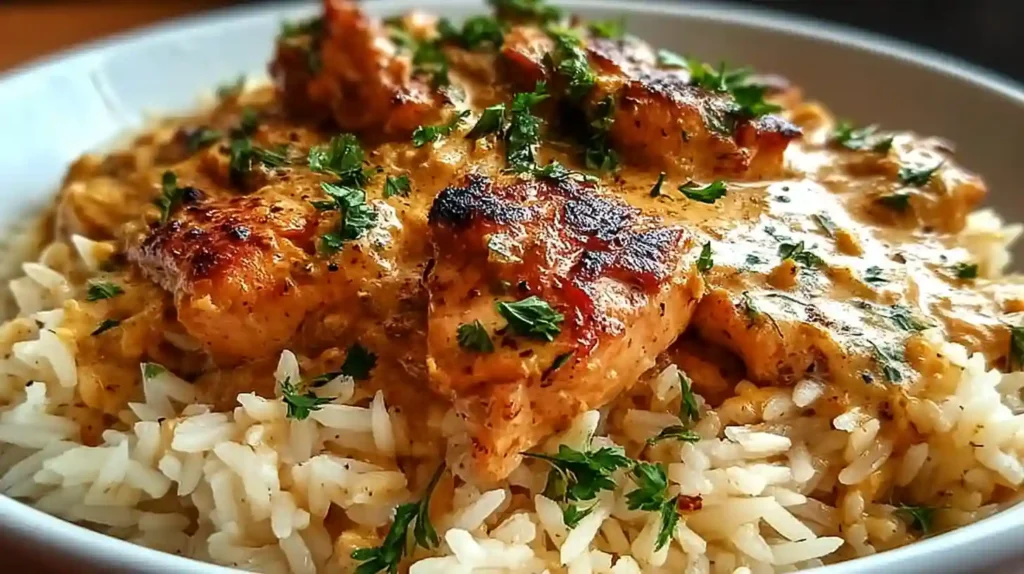 Smothered Chicken and Rice Recipe