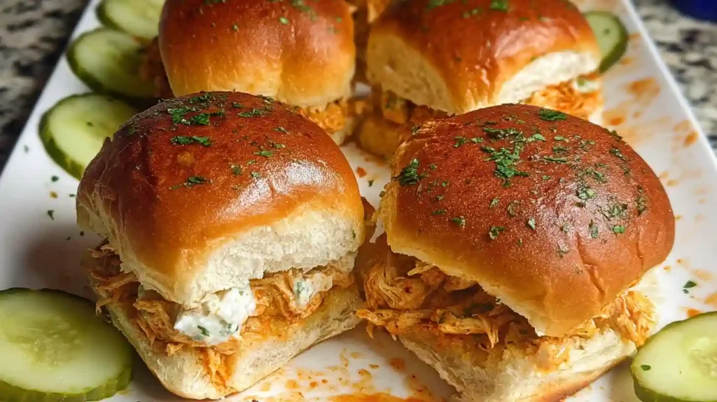 Spicy Buffalo Chicken Sliders