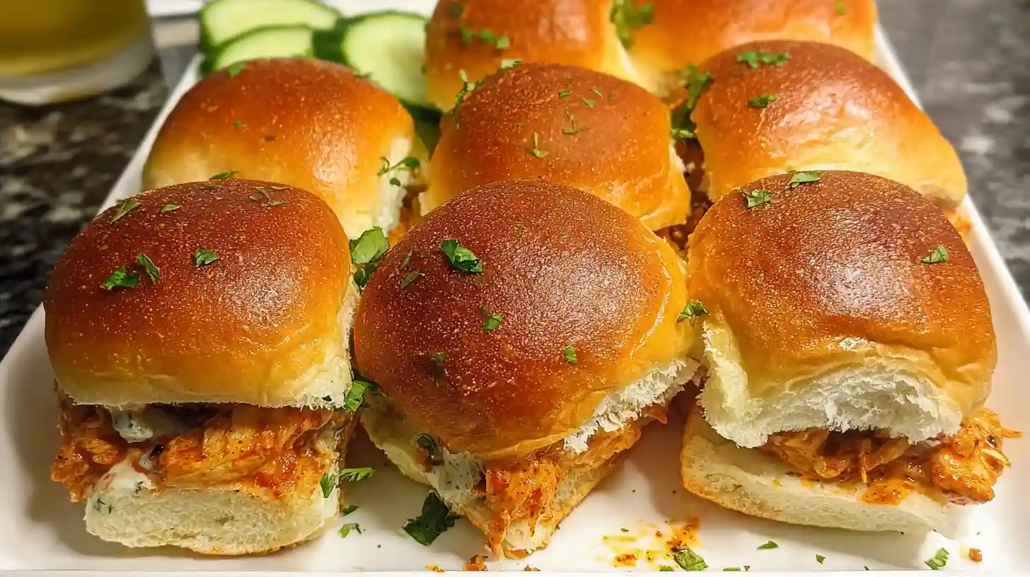 Spicy Buffalo Chicken Sliders