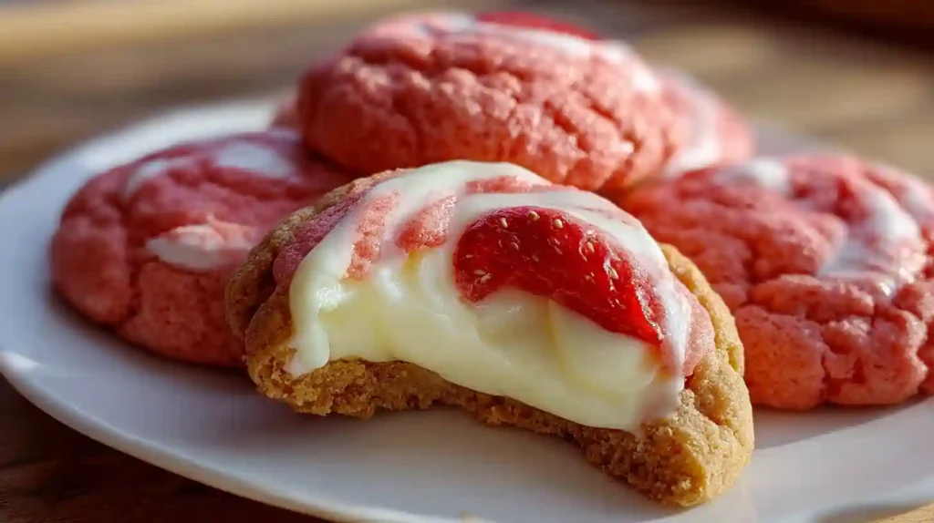 Strawberry Cheesecake Cookies
