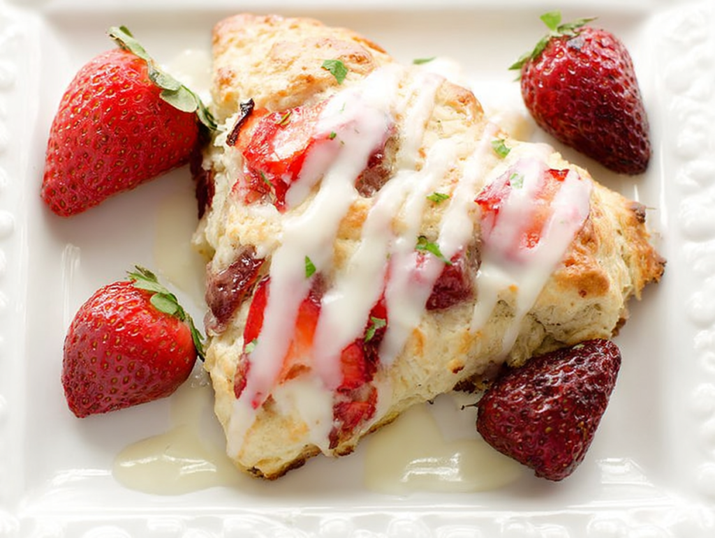 Strawberries and Cream Scones