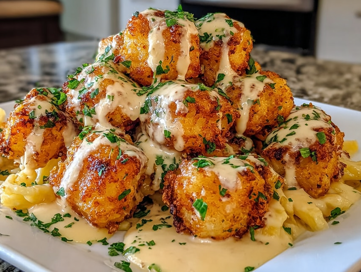 Cheddar Ranch Chicken Tater Tot Bake is a must-try!