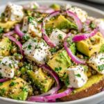 Chickpea Feta Avocado Salad